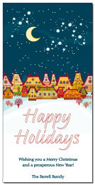 Happy Holidays Christmas Village Cards  4